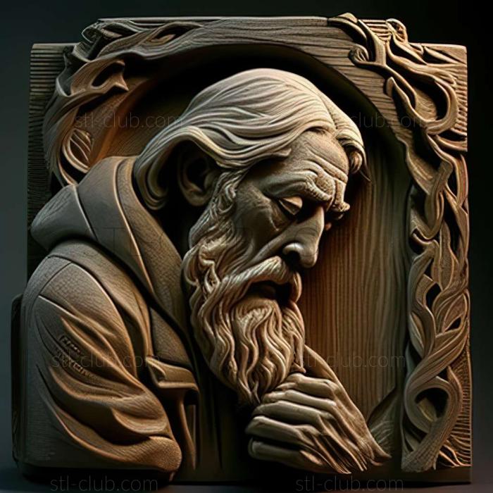 3D модель Говард Логан Хильдебрандт, американский художник (STL)